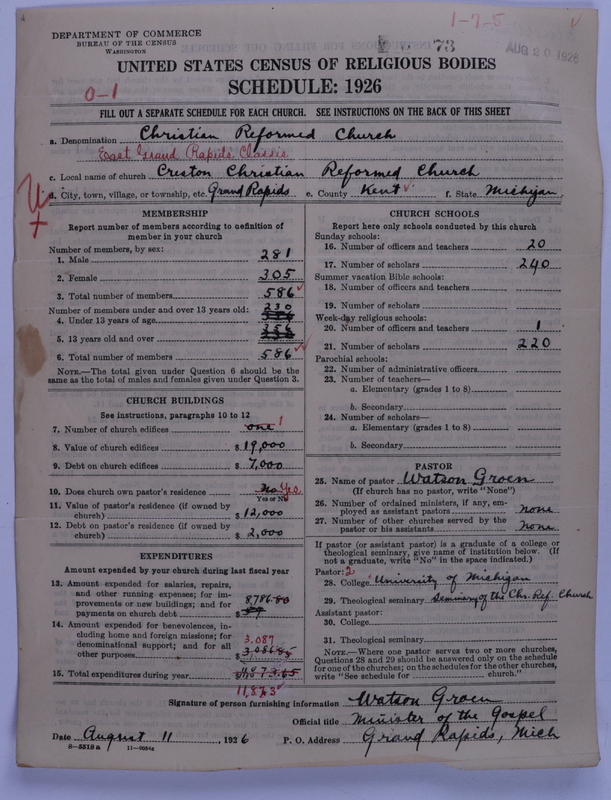 Scan of Christian Reformed Church: 73