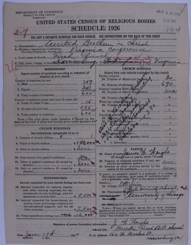 Scan of Church of the United Brethren in Christ: 2430