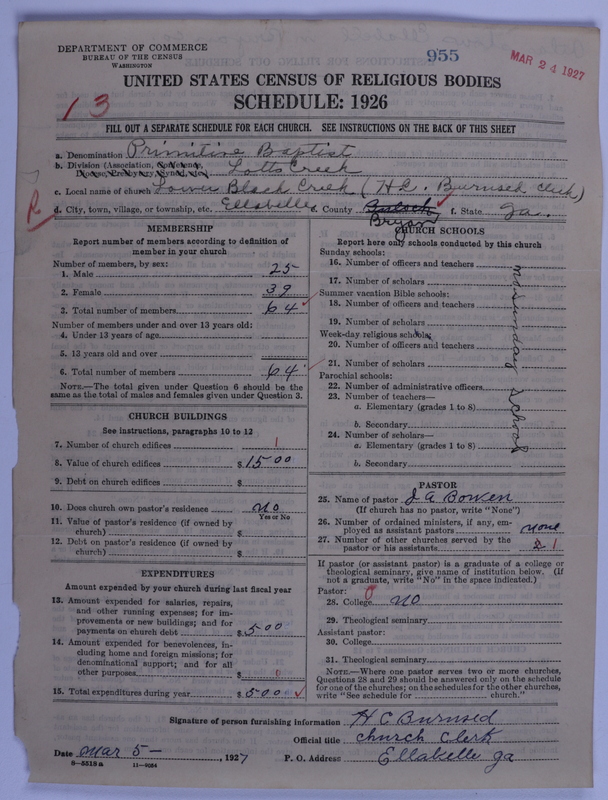 Scan of Primitive Baptists: 955