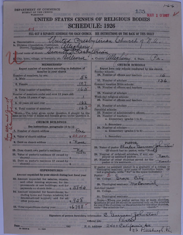 Scan of United Presbyterian Church of North America: 135