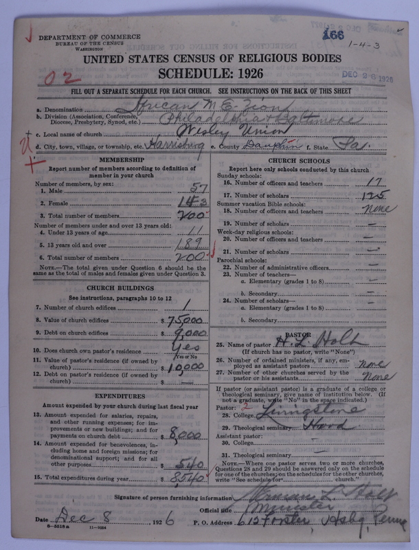 Scan of African Methodist Episcopal Zion Church: 166