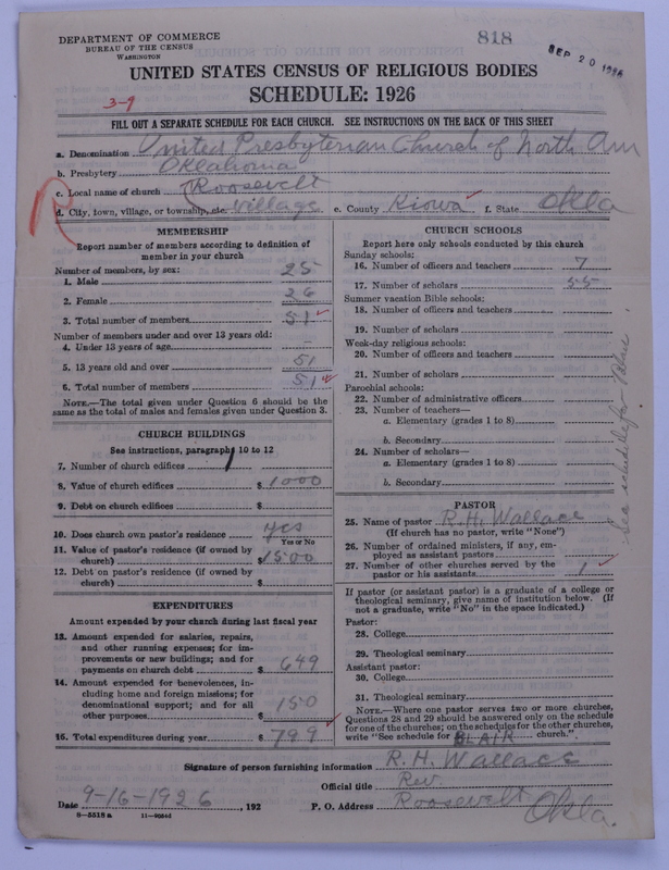Scan of United Presbyterian Church of North America: 818