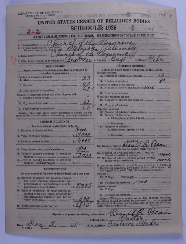 Scan of Church of the Nazarene: 587