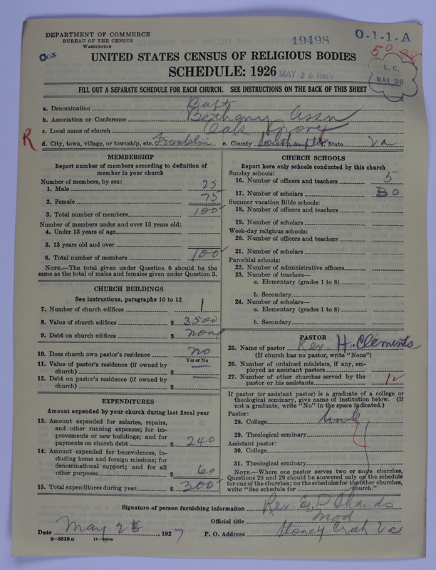 Scan of Negro Baptists: 19498