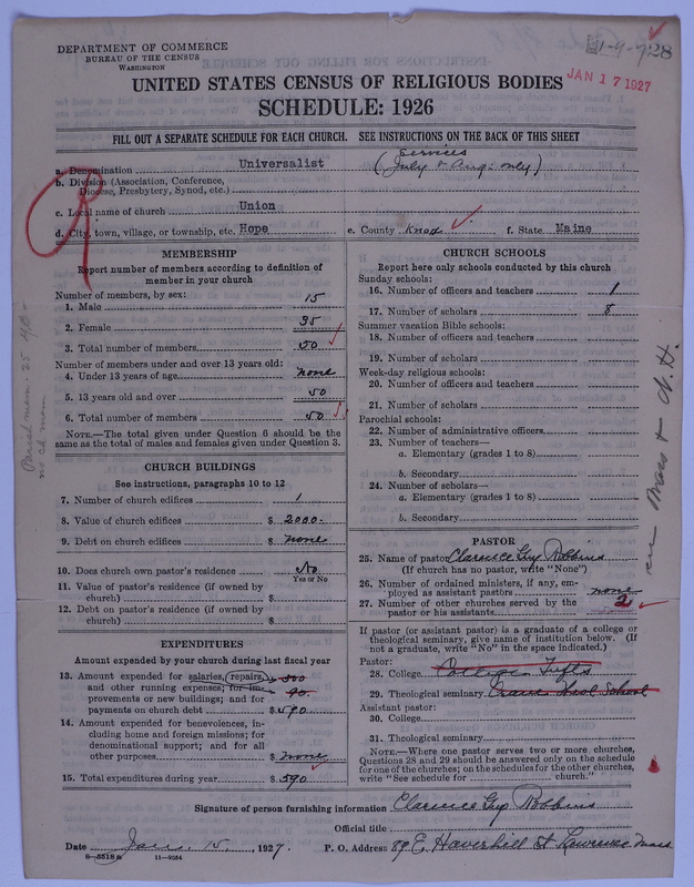 Scan of Universalist Church: 28