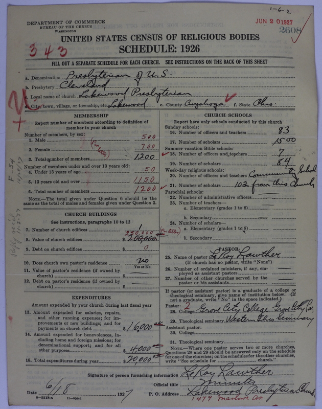 Scan of Presbyterian Church in the United States of America: 2608