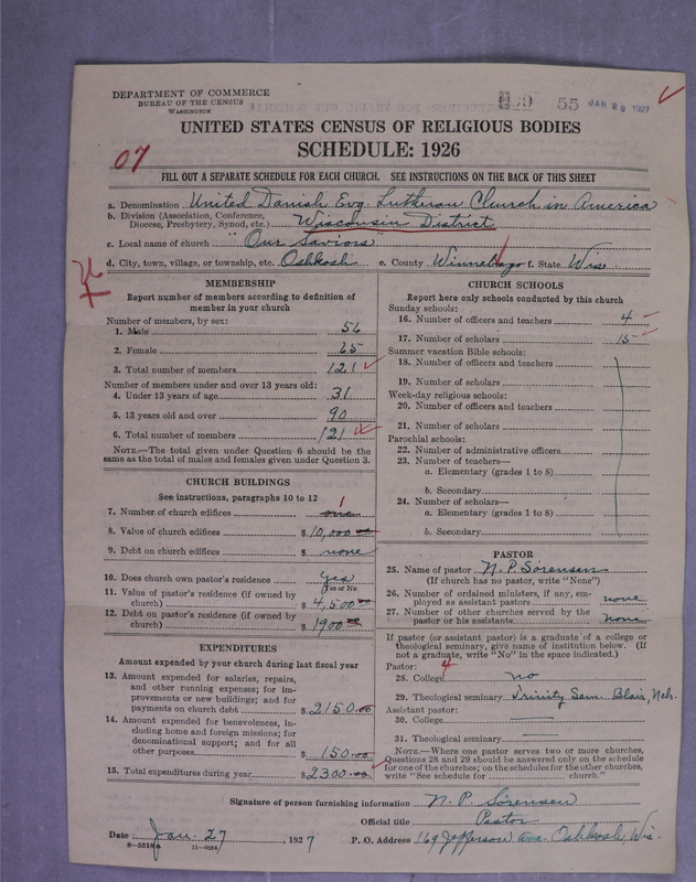 Scan of United Danish Evangelical Lutheran Church in America: 55