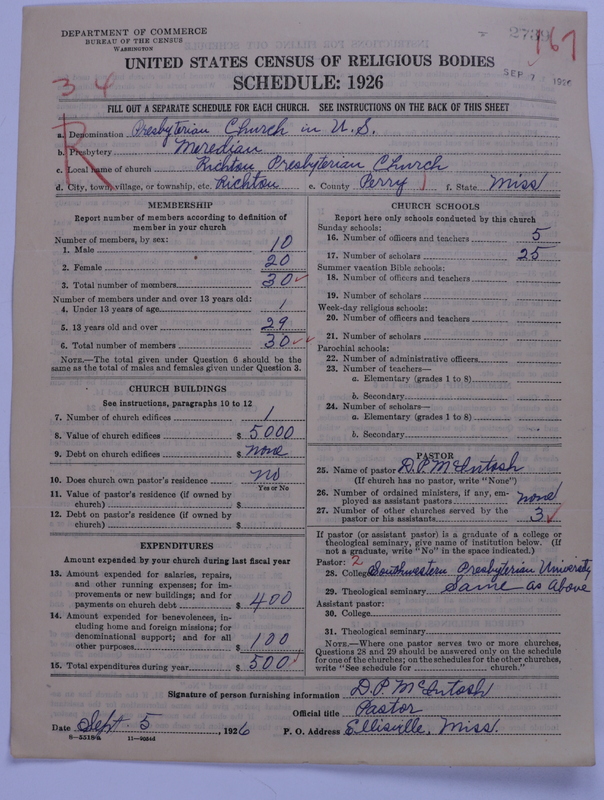 Scan of Presbyterian Church in the United States: 2739