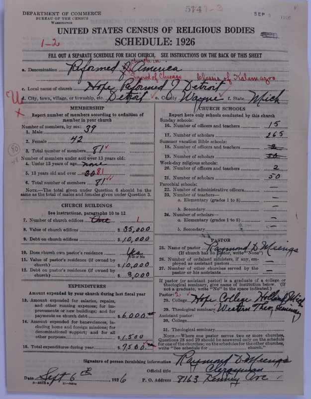 Scan of Reformed Church in America: 574