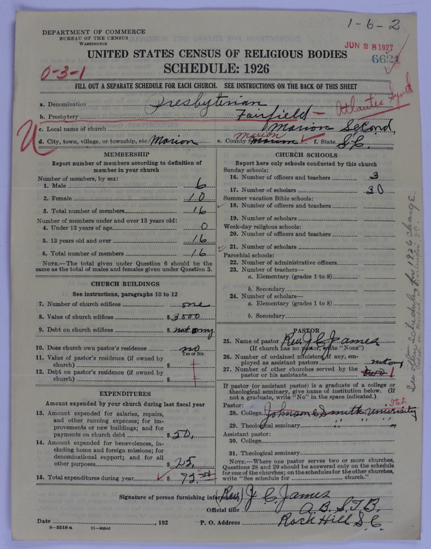 Scan of Presbyterian Church in the United States of America: 6621