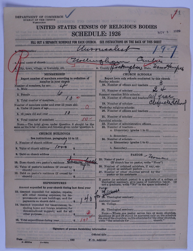 Scan of Universalist Church: 71