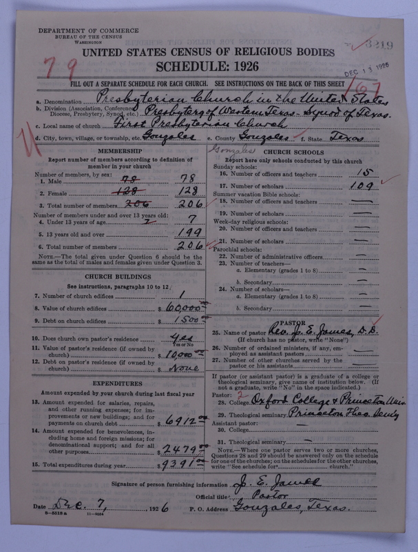 Scan of Presbyterian Church in the United States: 3219