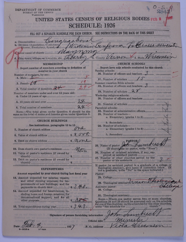 Scan of Congregational Churches: 2843