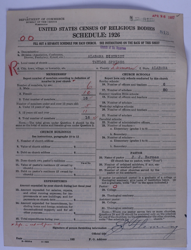 Scan of Church of the Nazarene: 813