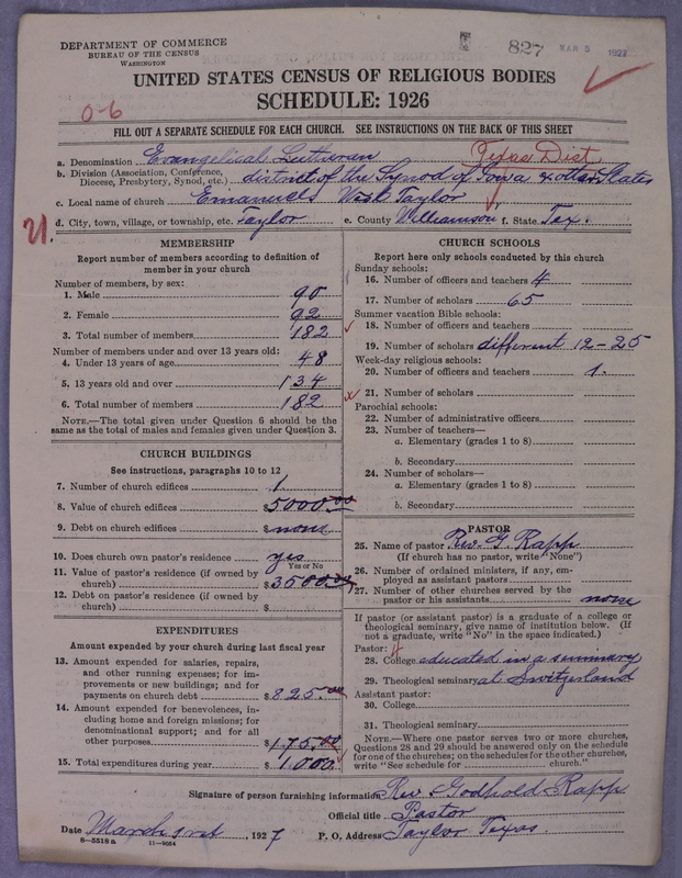 Scan of Evangelical Lutheran Synod of Iowa and Other States: 827