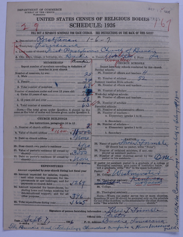 Scan of Presbyterian Church in the United States: 2925