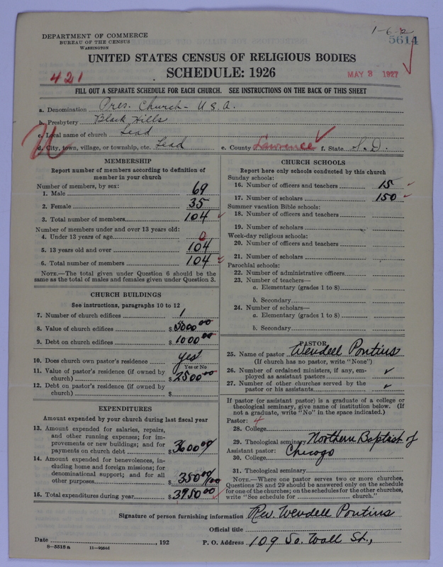 Scan of Presbyterian Church in the United States of America: 5614