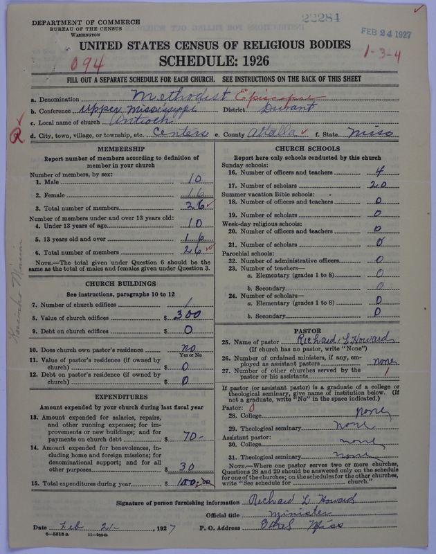 Scan of Methodist Episcopal Church: 22284