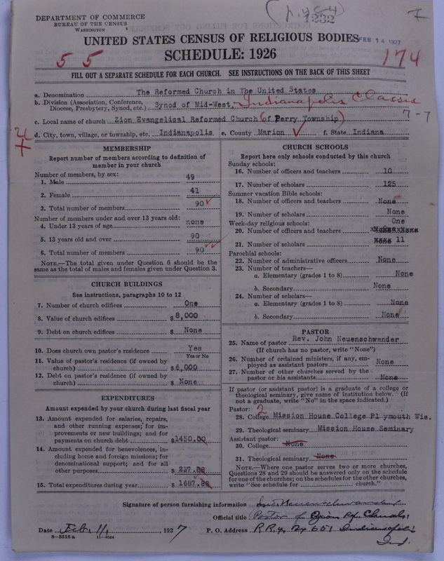 Scan of Reformed Church in the United States: 1232