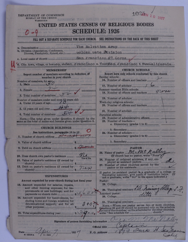 Scan of Salvation Army: 1025