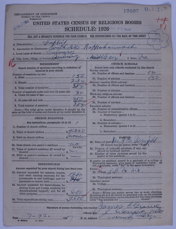 Scan of Negro Baptists: 19107