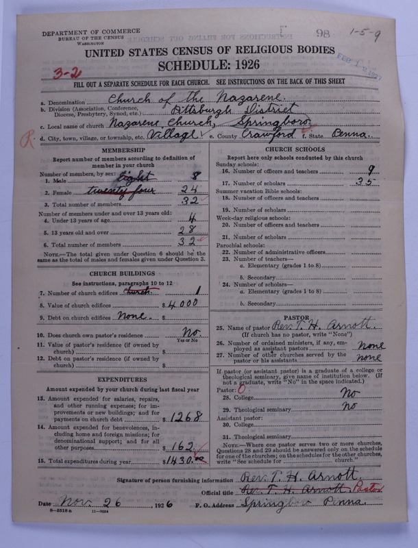 Scan of Church of the Nazarene: 98