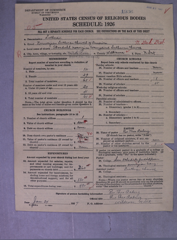 Scan of Norwegian Lutheran Church of America: 1936