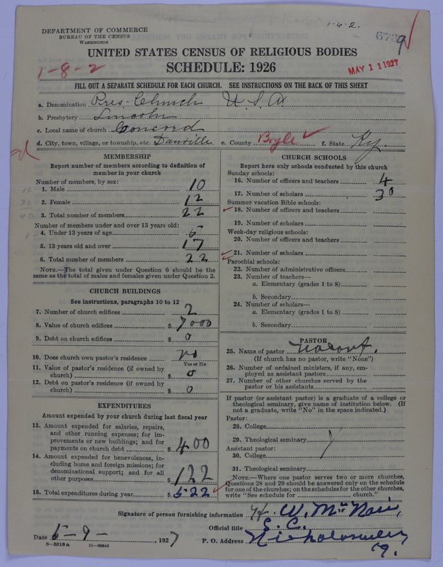 Scan of Presbyterian Church in the United States of America: 6739
