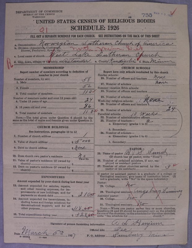 Scan of Norwegian Lutheran Church of America: 755