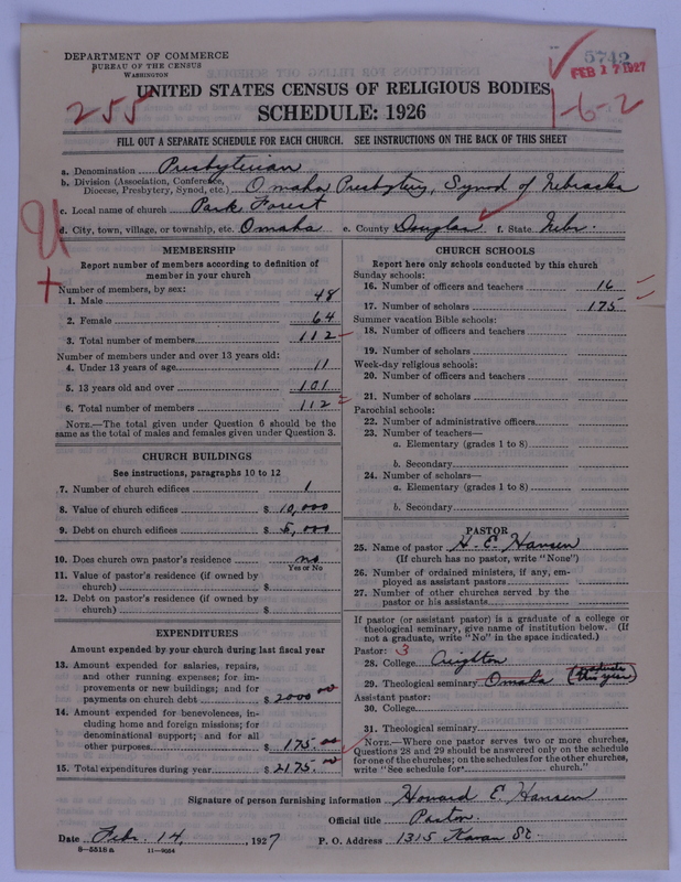 Scan of Presbyterian Church in the United States of America: 5742