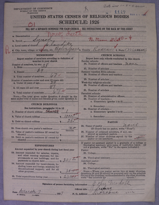 Scan of Norwegian Lutheran Church of America: 1117
