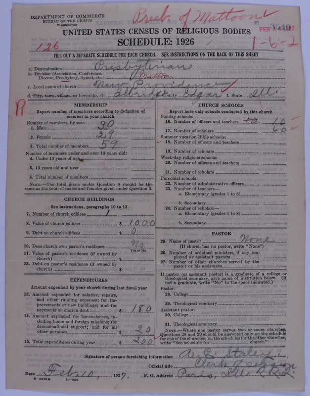 Scan of Presbyterian Church in the United States of America: 3549
