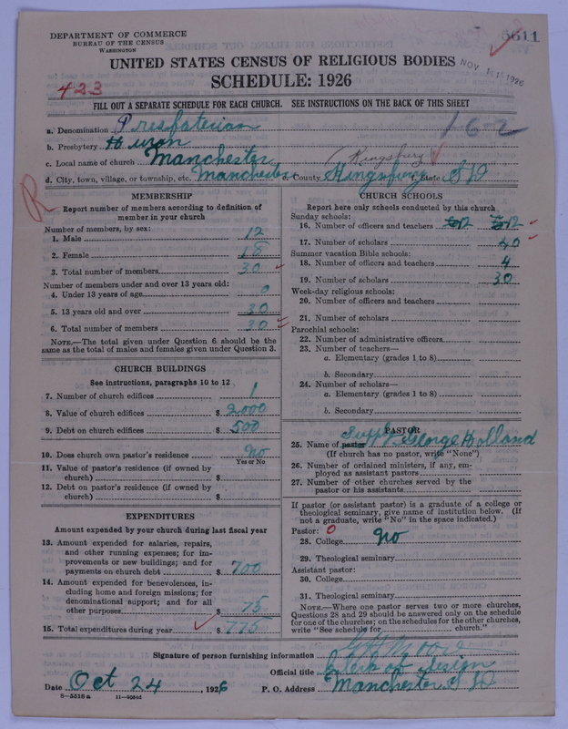 Scan of Presbyterian Church in the United States of America: 5611