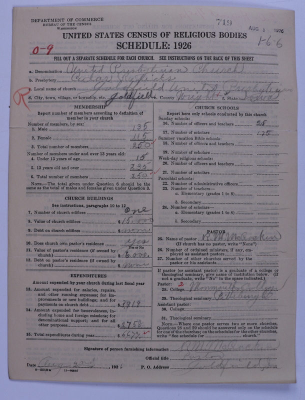 Scan of United Presbyterian Church of North America: 719