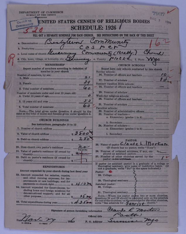 Scan of Presbyterian Church in the United States of America: 7987