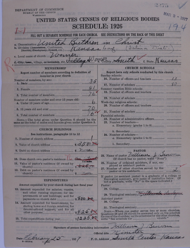 Scan of Church of the United Brethren in Christ: 2275