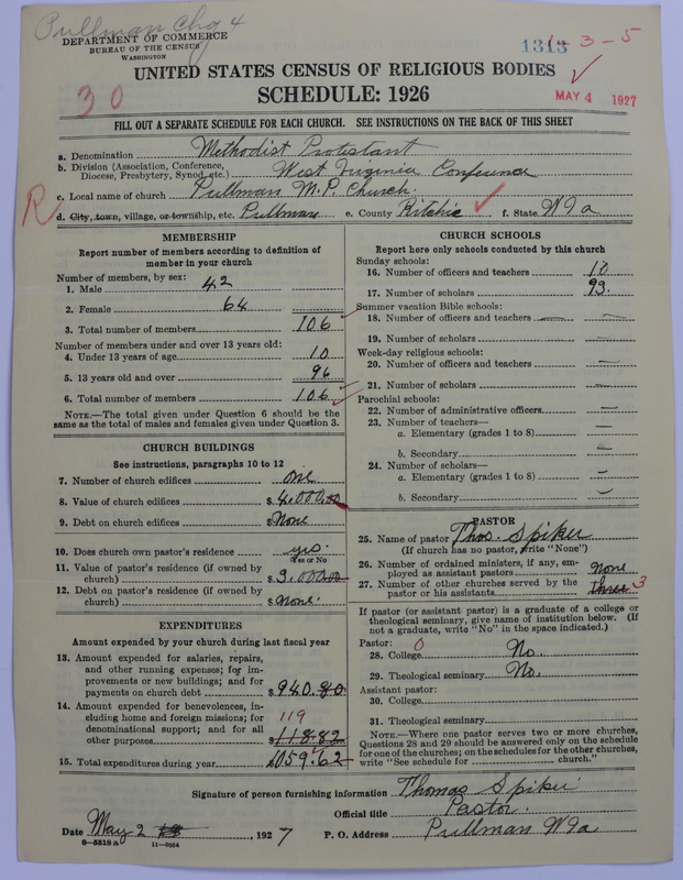 Scan of Methodist Protestant Church: 1313