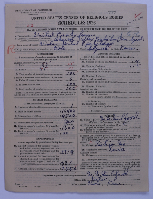 Scan of United Presbyterian Church of North America: 777