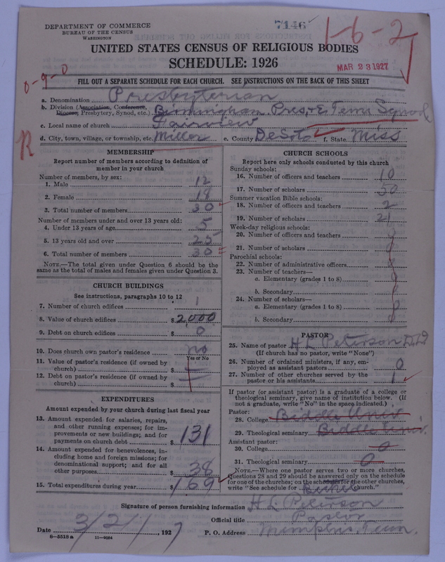 Scan of Presbyterian Church in the United States of America: 7146