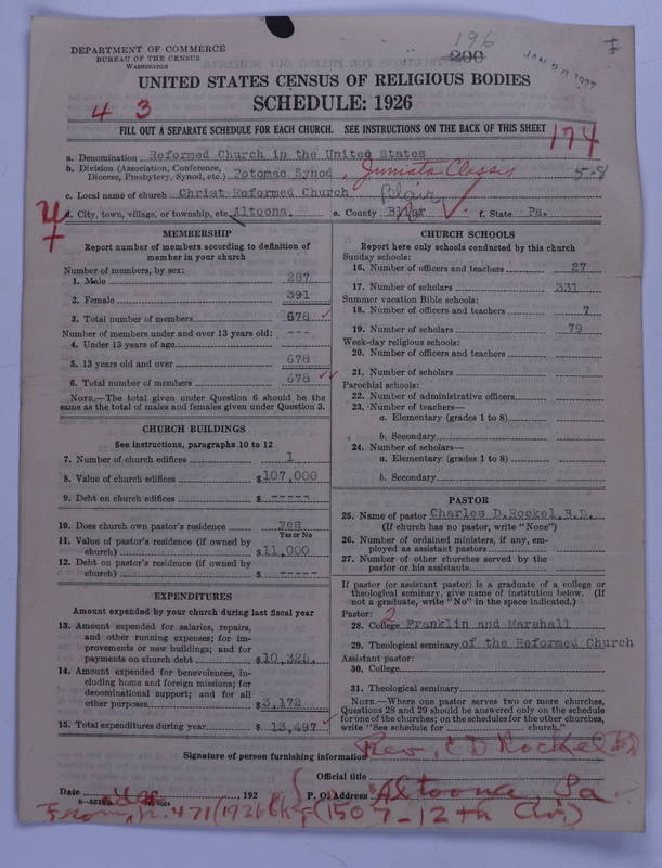 Scan of Reformed Church in the United States: 196