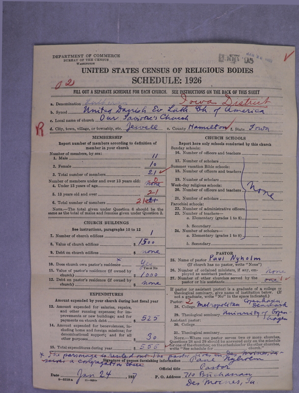 Scan of United Danish Evangelical Lutheran Church in America: 95