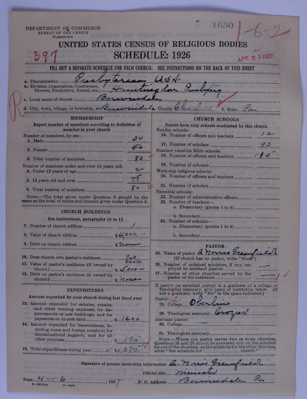 Scan of Presbyterian Church in the United States of America: 1650