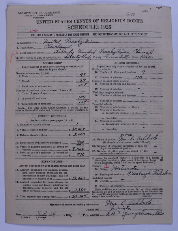 Scan of United Presbyterian Church of North America: 557