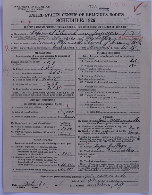 Scan of Reformed Church in America: 275