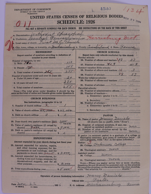 Scan of Methodist Episcopal Church: 4520