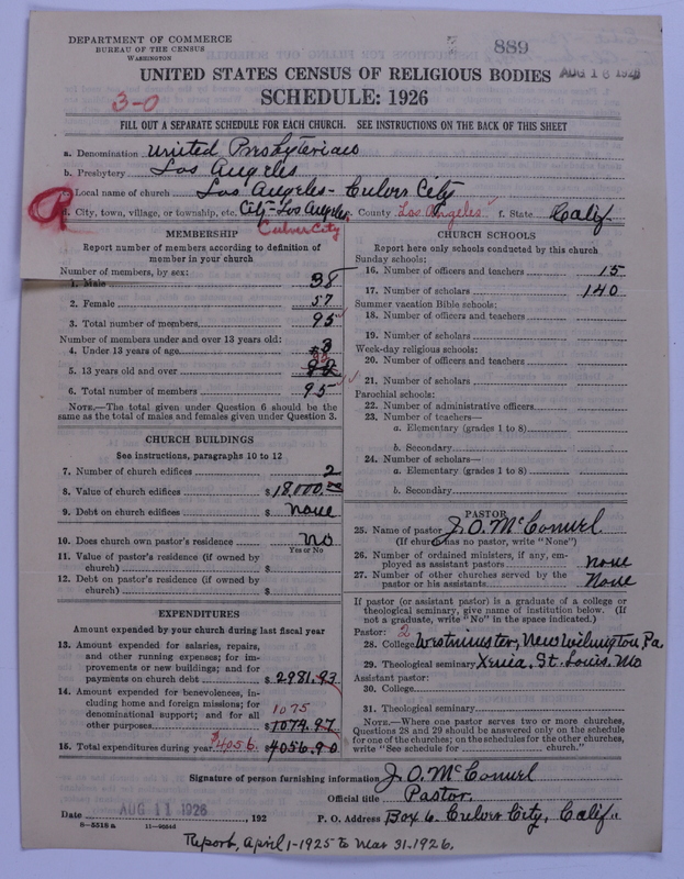 Scan of United Presbyterian Church of North America: 889