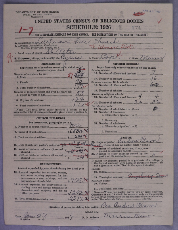 Scan of Lutheran Free Church: 174