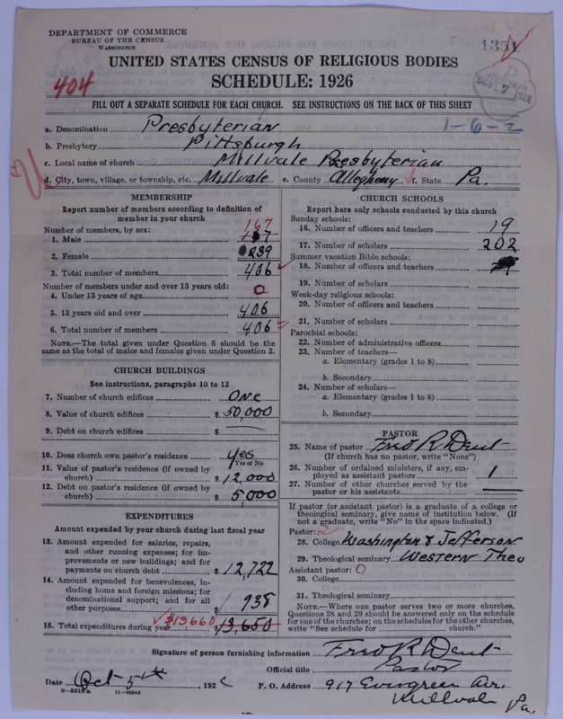 Scan of Presbyterian Church in the United States of America: 1351