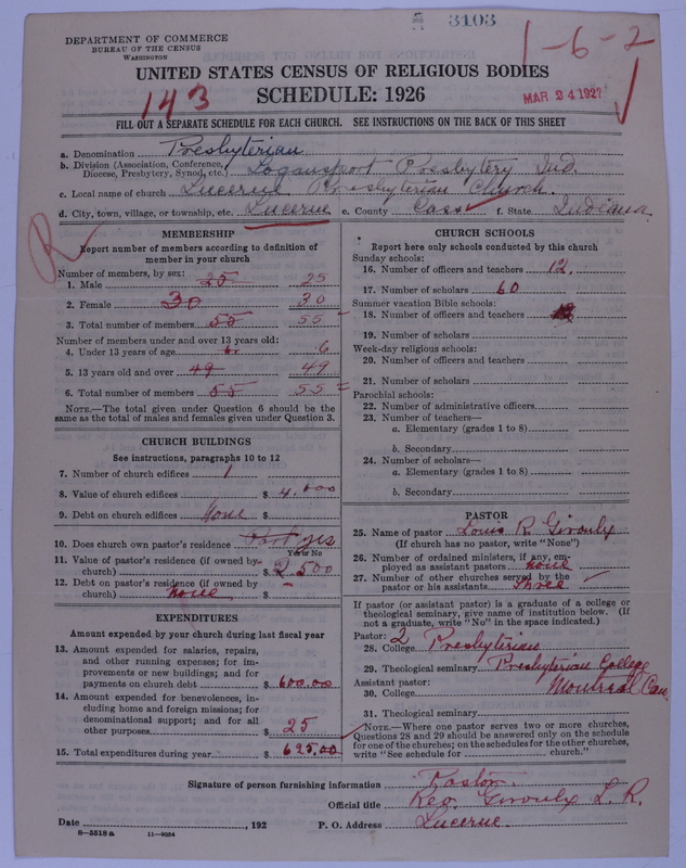 Scan of Presbyterian Church in the United States of America: 3103