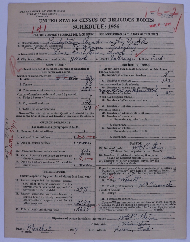 Scan of Presbyterian Church in the United States of America: 3229